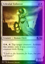 Magic the Gathering MTG Celestial Enforcer (11) Core Set 2021   LP FOIL