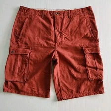 Levis NWT Men's Below the knee Cargo Shorts Red Rust W 40 Utility Hiking Trail 