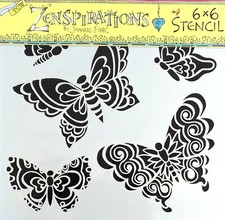 Butterfly Stencil Mixed Media Art for Painting Scrapbooking Butterflies Stencils