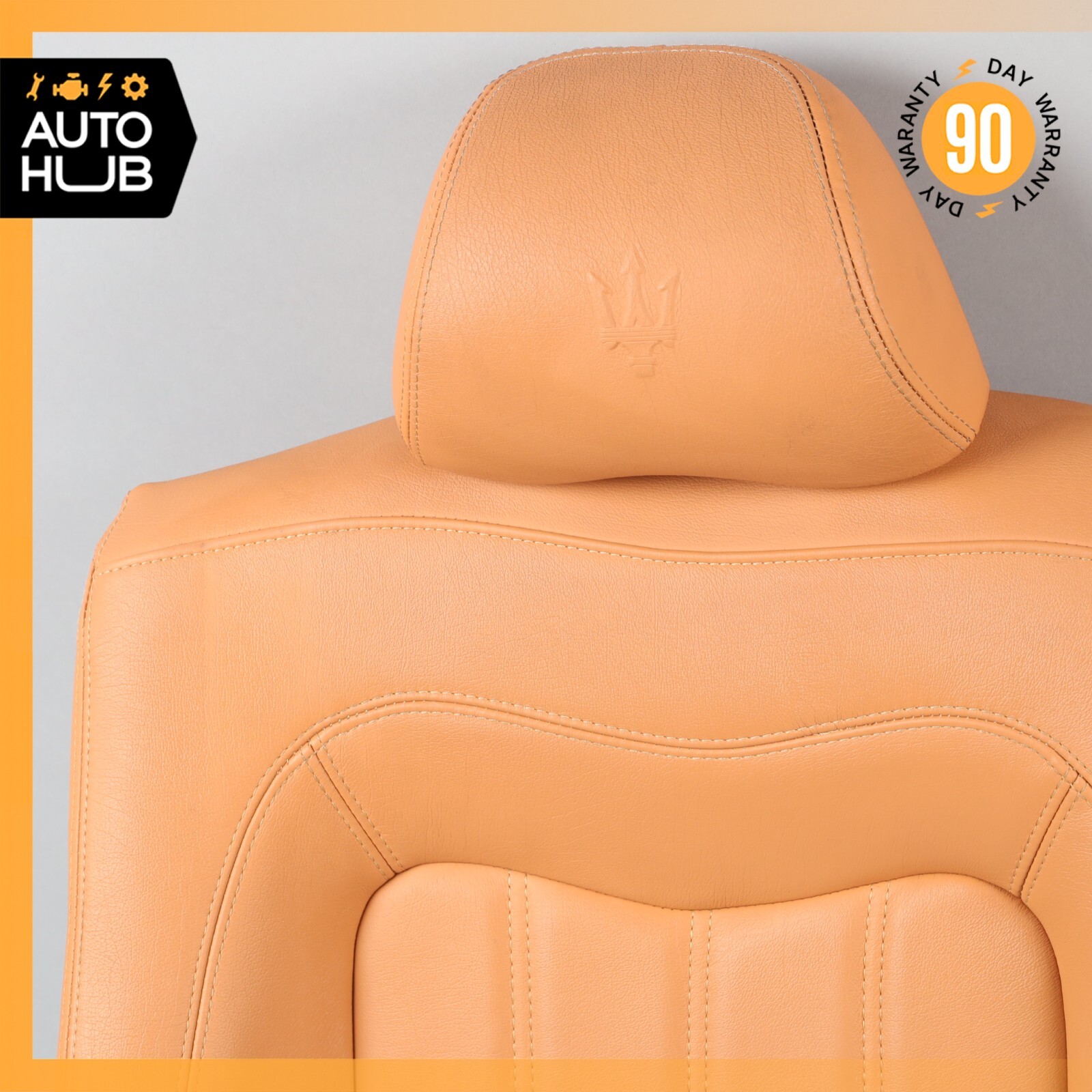 08-12 Maserati GranTurismo M145 Rear Upper Top Seat Cushion Cuoio OEM 61k
