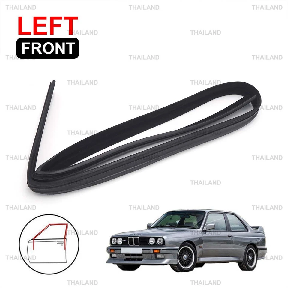 Резиновое уплотнение двери переднего левого стекла для BMW E30 Coupe 2 Dr 1982 - 1994 - Изображение 3 из 4