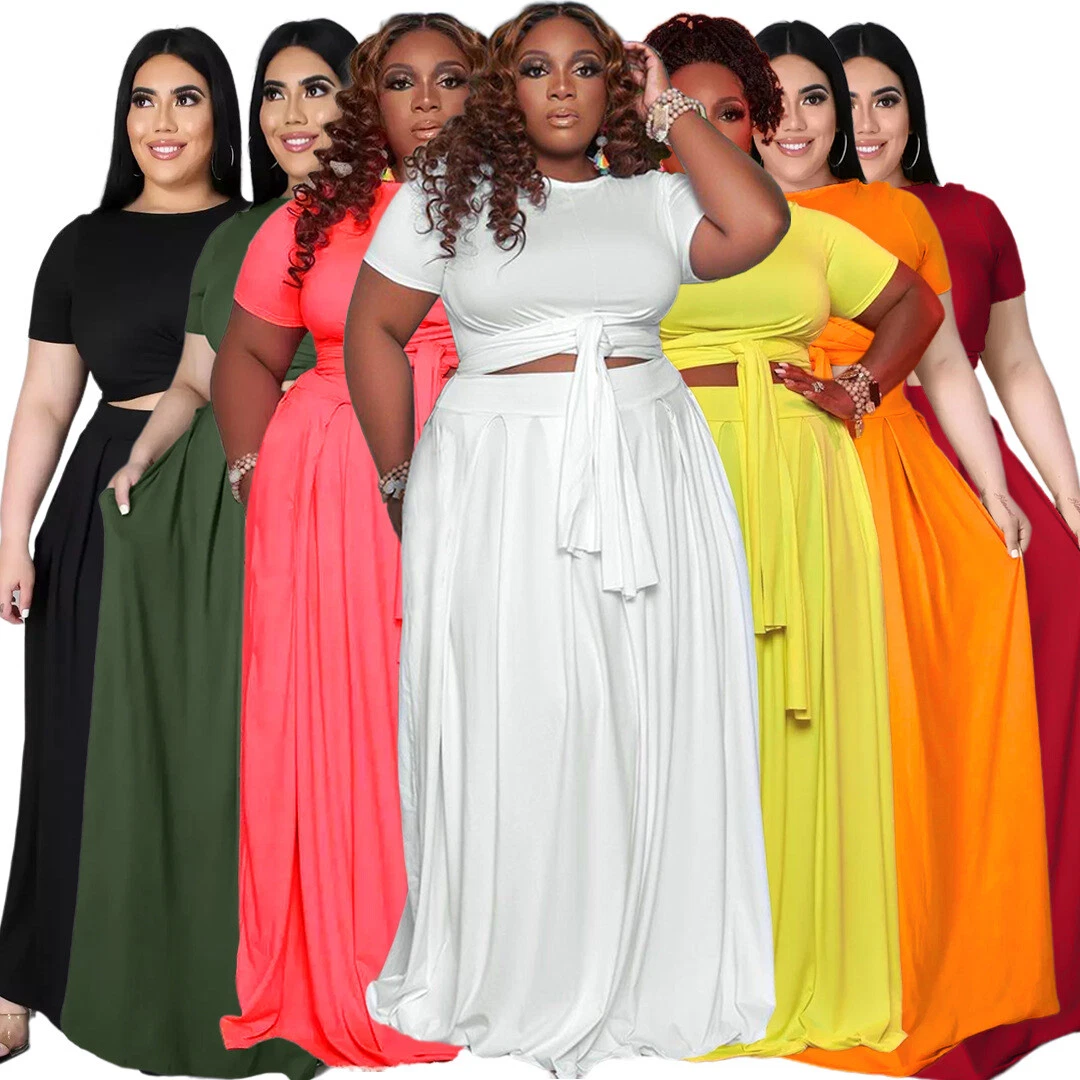 Women's plus top size formal skirts