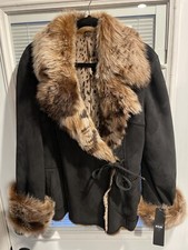 Rizal Vintage Leather Jacket With Lama Fur
