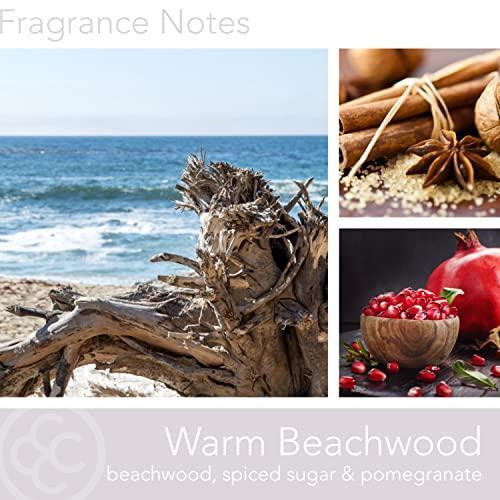 Manly Indulgence Warm Beachwood Scented Jar Candle, Signature Collection, Wood - Picture 2 of 12