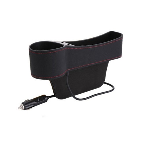 Leather Leather Car Seat Gap Storage Box Car Organizer Box Automobile Slit Box - 第 12/16 張圖片