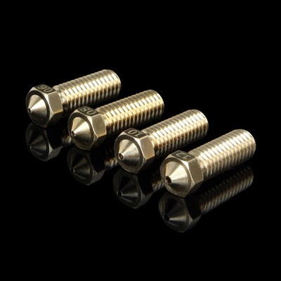 V6 Volcano Nozzle E3D Hotend Brass M6 Thread 0.6/0.8/1.0/1.2mm 1.75mm Filament