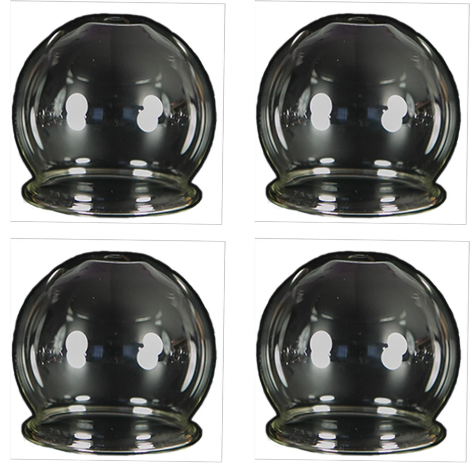 LAUSCHAER GLAS 4er Set Feuerschröpfen 6cm, mundgeblasen,Schröpfglas,Schröpfgläser LauschaerGlas