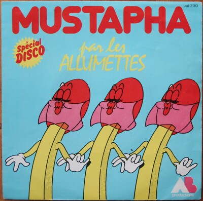 LES STREICHHÖLZER MUSTAPHA / LE HAREM 45T SP Special Disco 1976 AB 200 FAST NEU