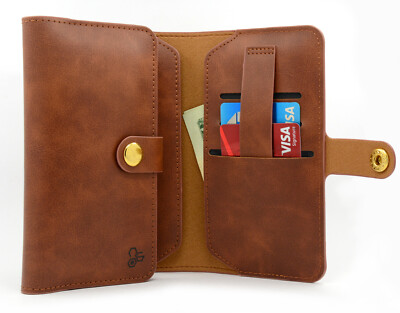 For AT&T Maestro (U202AA) PU Leather Flip Fold Card ID Wallet Pouch Case Cover