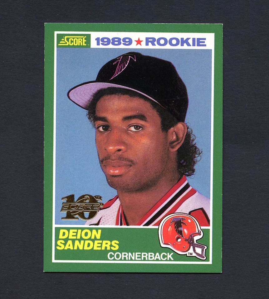 1999 Score Deion Sanders Rookie REPRINT #246 RC /1989 10th Anniversary Rare - Image 3 of 4