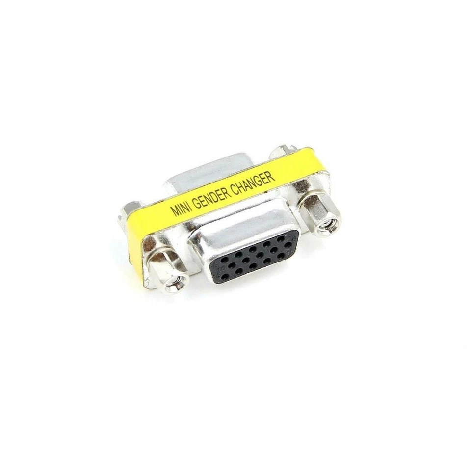 15 Pin VGA SVGA Gender Changer Adaptor Connector Coupler Female to Female d231