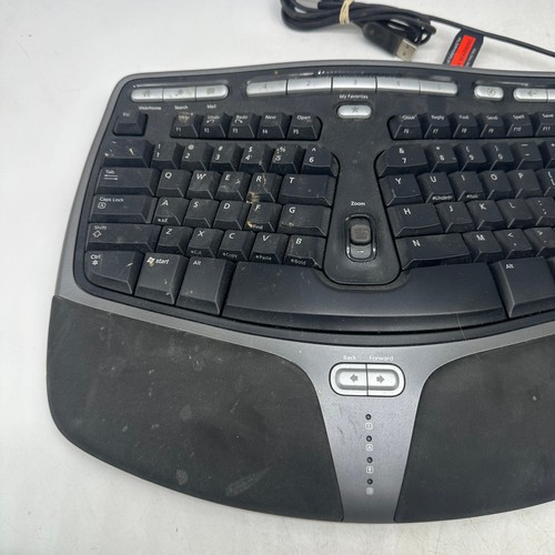 Microsoft Natural Ergonomic Keyboard 4000 v1.0 KU-0462 Model 1048 USB Wired - Picture 2 of 6