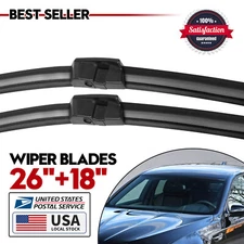 Front Windshield Wiper Blades Pair 26"+18" All Season For BMW 528i 2011-2016