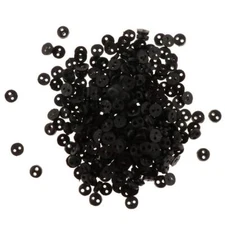 DIY Projects Figures Doll Sewing Buttons Black 4mm 300pcs Lot