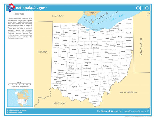 Map Of Ohio Cities And Counties