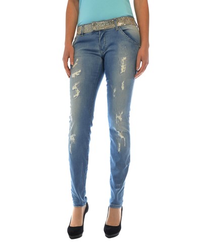 MET jeans linea Diamond cintura con strass vita bassa effetto delavé in  PROMO | eBay