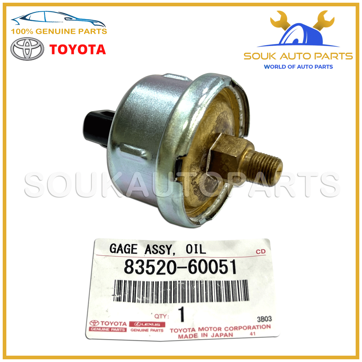 83520-60051 Genuine Toyota GAGE OIL PRESSURE SENDING UNIT