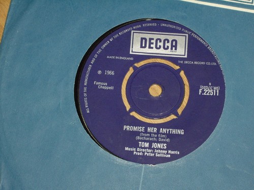 TOM JONES *UK 7" 45 ' GREEN, GREEN GRASS OF HOME ' 1966 VGC - Picture 2 of 2