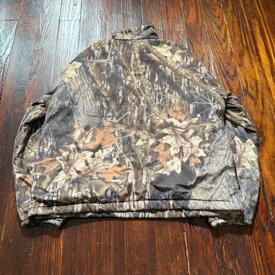 VTG LL Bean Jacket Mens XL Camo Pullover Outerwear Hunting Half Zip Outdoor - Image 4 of 4