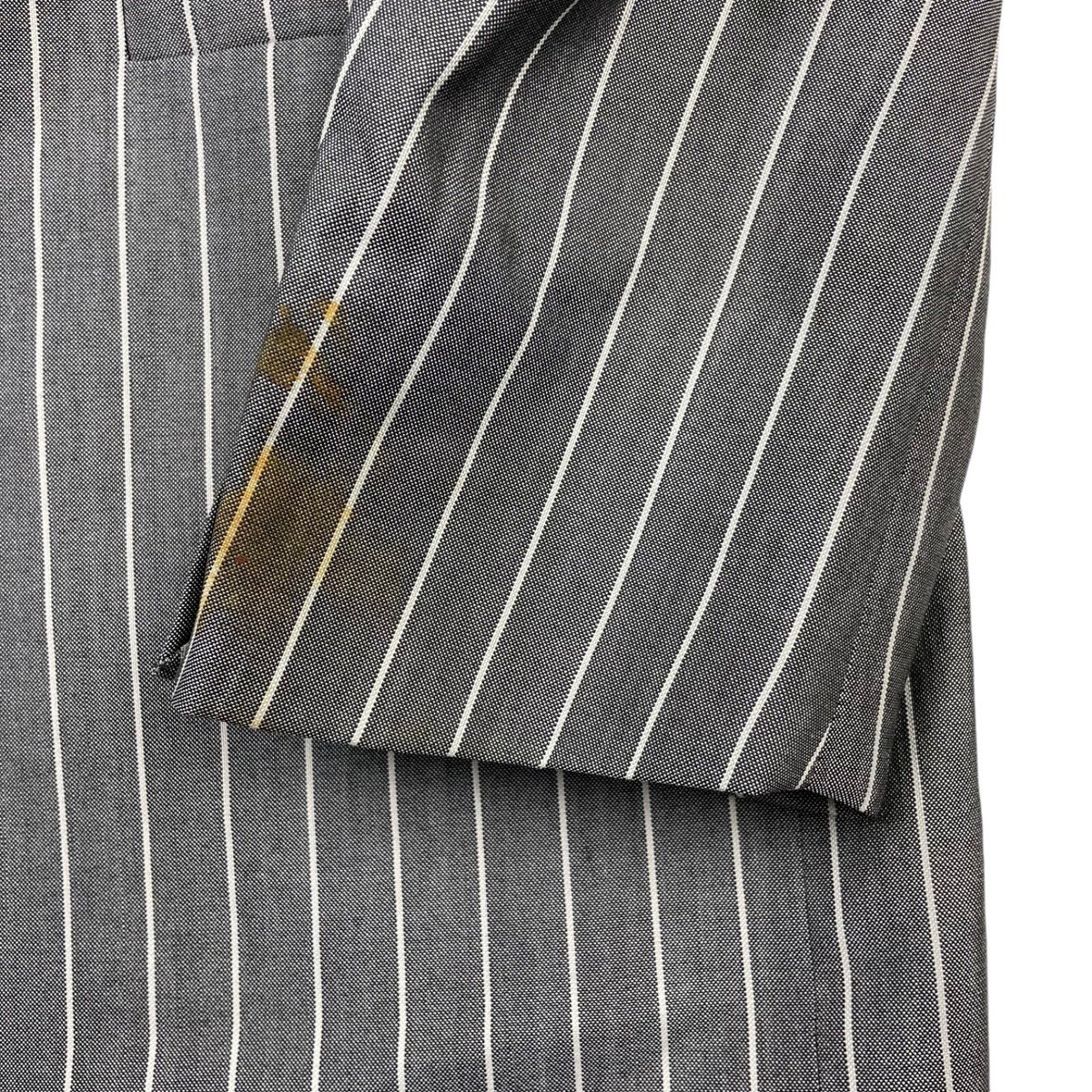 Gianni Versace Men's Wool/Silk Gangster Mobster Stripe Suit Gianni Versace Men's Wool/Silk Gangster Mobster Stripe Suit