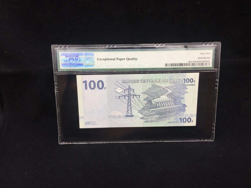 2000 Congo Democratic Republic 100 Francs P-92A* "REPLACEMENT/STAR"  Banknote  - Image 2 of 2