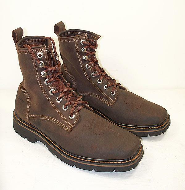 square toe lace up cowboy boots