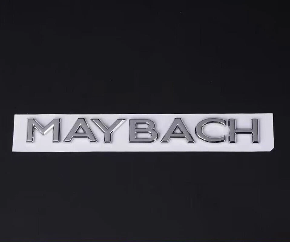 Insignia de guardabarros lateral automática emblema "MAYBACH" 4 piezas cromada para Mercedes-Benz S400 Foto 2 de 4