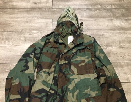 Camouflage Cold Weather Winfield MFG Mens Coat Jacket XS Long US Army Camo Vtg - Picture 2 of 8