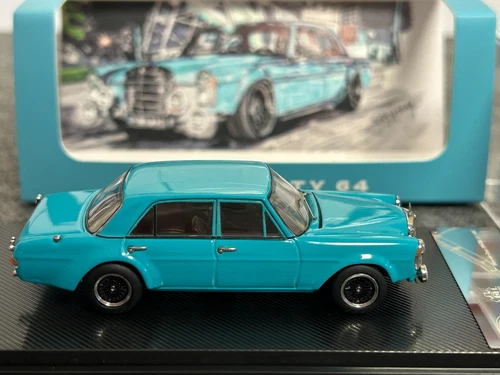 Liberty Maßstab 1:64 Mercedes-Benz 300 SEL blau Diecast Auto Modell Spielzeug Geschenk - Bild 7 von 9