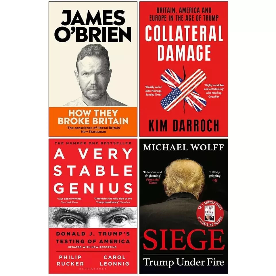 How They Broke Britain, Very Stable Genius, Collateral Damage, Siege 4 Books Set