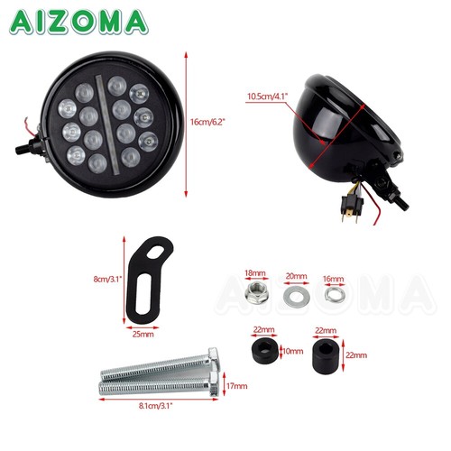 Fairing & 11" Windshield for Harley Low Rider S FXLRS 114 117 w/LED Headlamp Kit - Picture 3 of 12