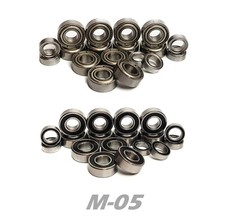 Bearing Set for TAMIYA M-05 M05 M05L M05RA MO5 COMPLETE 18 Bearings RUBBER/METAL