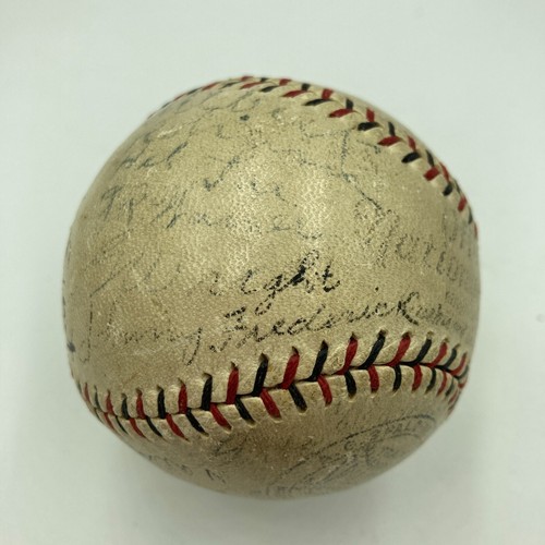 Wilbert Robinson & Rabbit Maranville 1930 Boston Braves Signed Baseball JSA COA - Picture 10 of 12