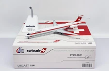 JC Wings LH2373 Swissair McDonnell Douglas MD-82 PH-MBZ Diecast 1/200 Jet Model