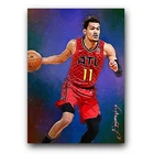 Trae Young Art Card Limited 27/50 Edward Vela Signed (Atlanta Hawks)