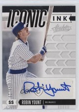 2020 Panini Absolute Iconic Ink 8/25 Robin Yount #IC-RY Auto HOF 1ar1