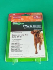 SENTRY PET Care SENTRY Worm X Plus 7 Way DeWormer Large Dogs 25.1-200 Lbs 6 Chew