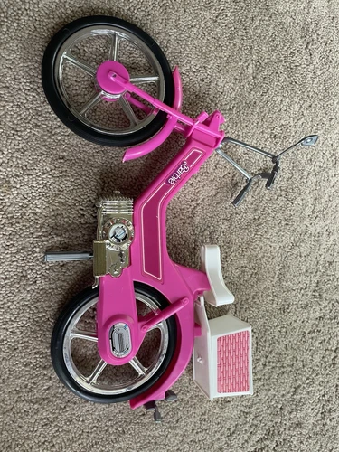 This is a vintage 1983 Mattel Barbie Motor Bike with Realistic Motor Noise