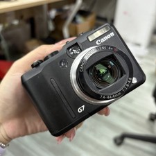 Canon PowerShot G7 Digital Camera 10MP 6x Zoom w Charger Strap Tested
