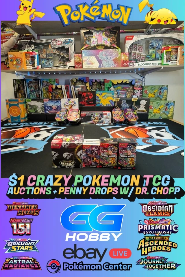 $1 POKEMON TCG SEALED AUCTIONS W/ DR.CHOPEMALL