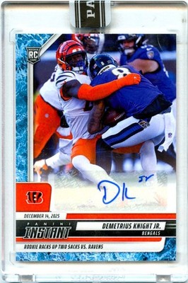 DEMETRIUS KNIGHT JR RC 2025 PANINI INSTANT WATER ROOKIE AUTO SP 8/10 BENGALS