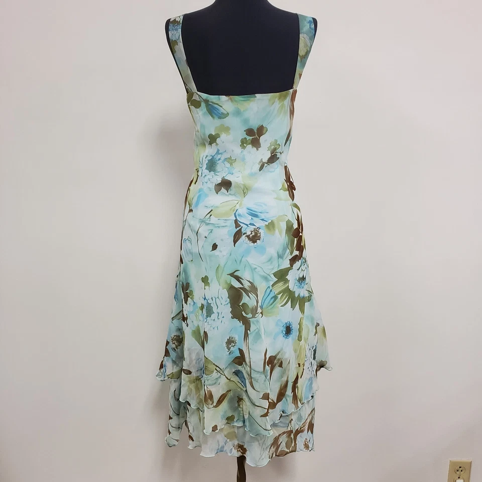 Vintage Believe Womens Y2K Floral Fairy Dress Size 14 Blue Whimsical Mystical - Image 3 of 4