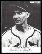 Marty Marion 1991 Tip-Top Bread REPRINT Baseball Card (NM)