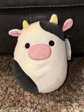 Squishmallows Connor The Cow 8 Inch Stuffed Plush Toy Kellytoy NWT