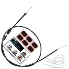 7/8'' 22mm Thumb Throttle Cable Accelerator Handle Assembly for 50cc 70cc 46.5"