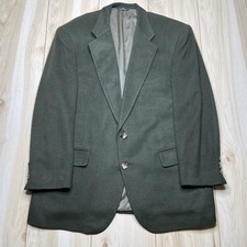 Ralph Lauren Polo University Dark Green Camel Hair Blazer Men  s Size 42R Vintage