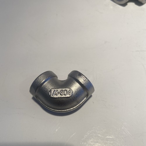 1/4" Inch stainless steel 304 Elbow 90 Degree Threaded NPT Class 150 2 Qty - Picture 5 of 5