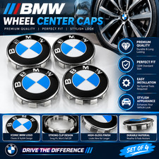 56mm Bmw Wheel Center Caps Hub Caps Rim Emblem Badge Cover Set 4pcs