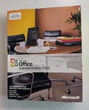 Microsoft Office Standard Edition 2003 Original Box Word Excel Outlook w/ Key CD