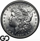 1890-S Morgan Silver Dollar Coin, Lustrous Near Gem BU++